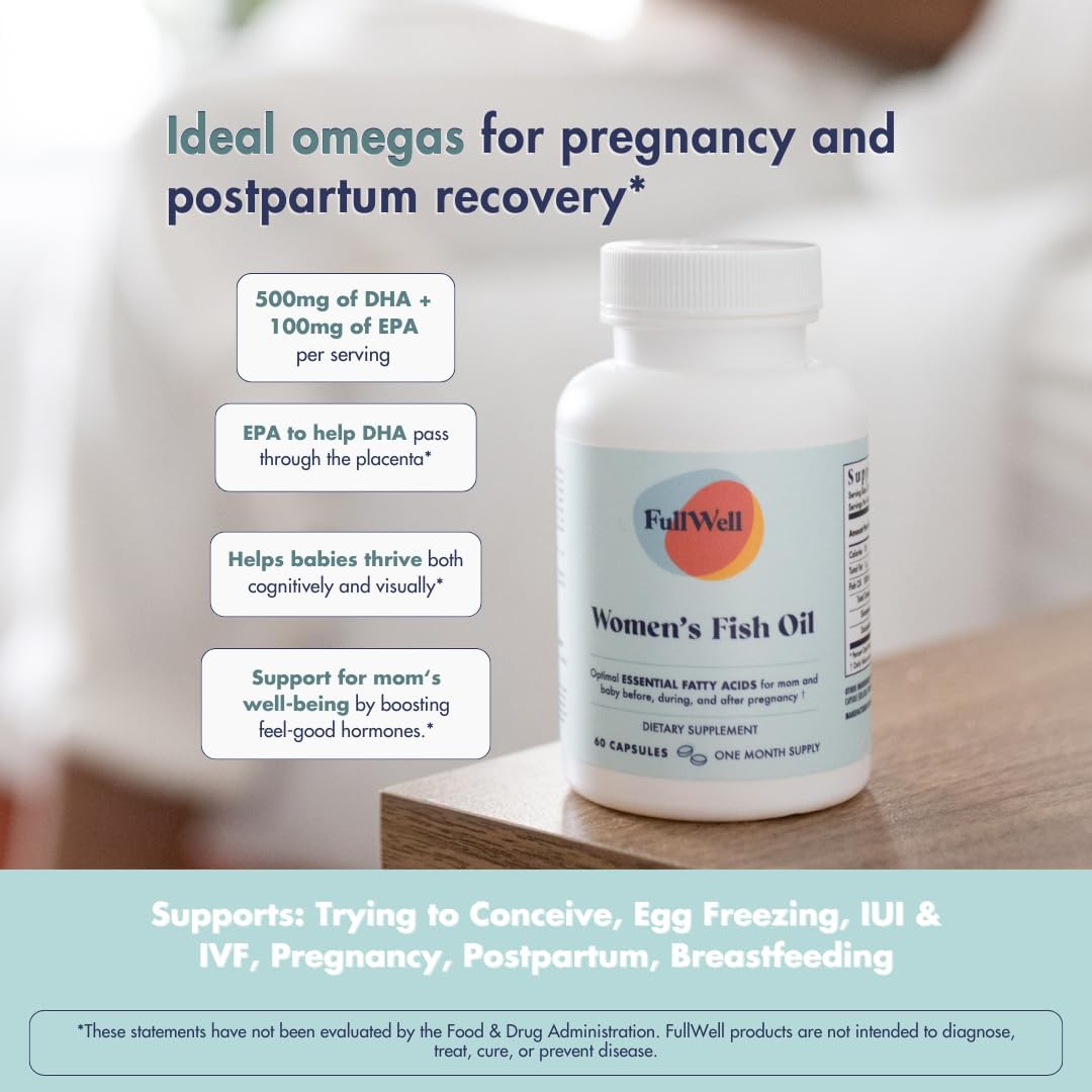 Prenatal Vitamin + DHA | Omega 3 Fish Oil with DHA & EPA for Brain Development & Nervous System Support | 26+ Vital Nutrients | Dietitian-formulated, Non-GMO, 3rd Party Tested, 30 Servings