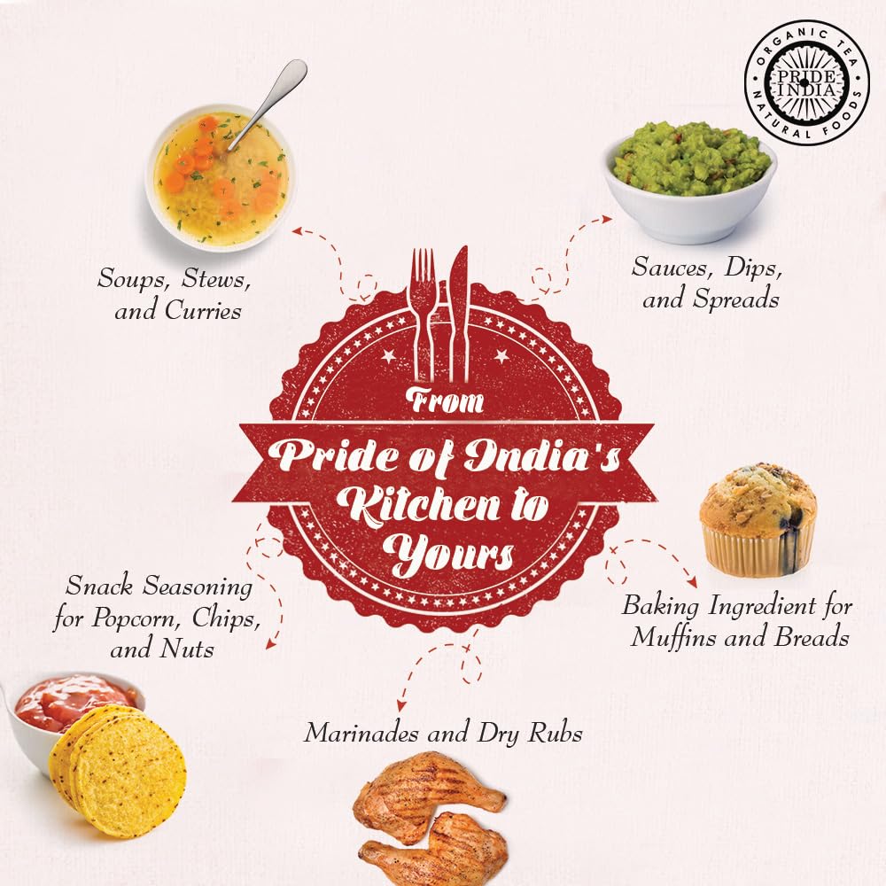 Pride of India – Onion Fine Ground – Gourmet Spice for Cooking – Pantry Essential – Adds Flavor to Sauces/Dips/Rubs/Marinades – Easy to Use – 1.7 oz. Small Dual Sifter Jar