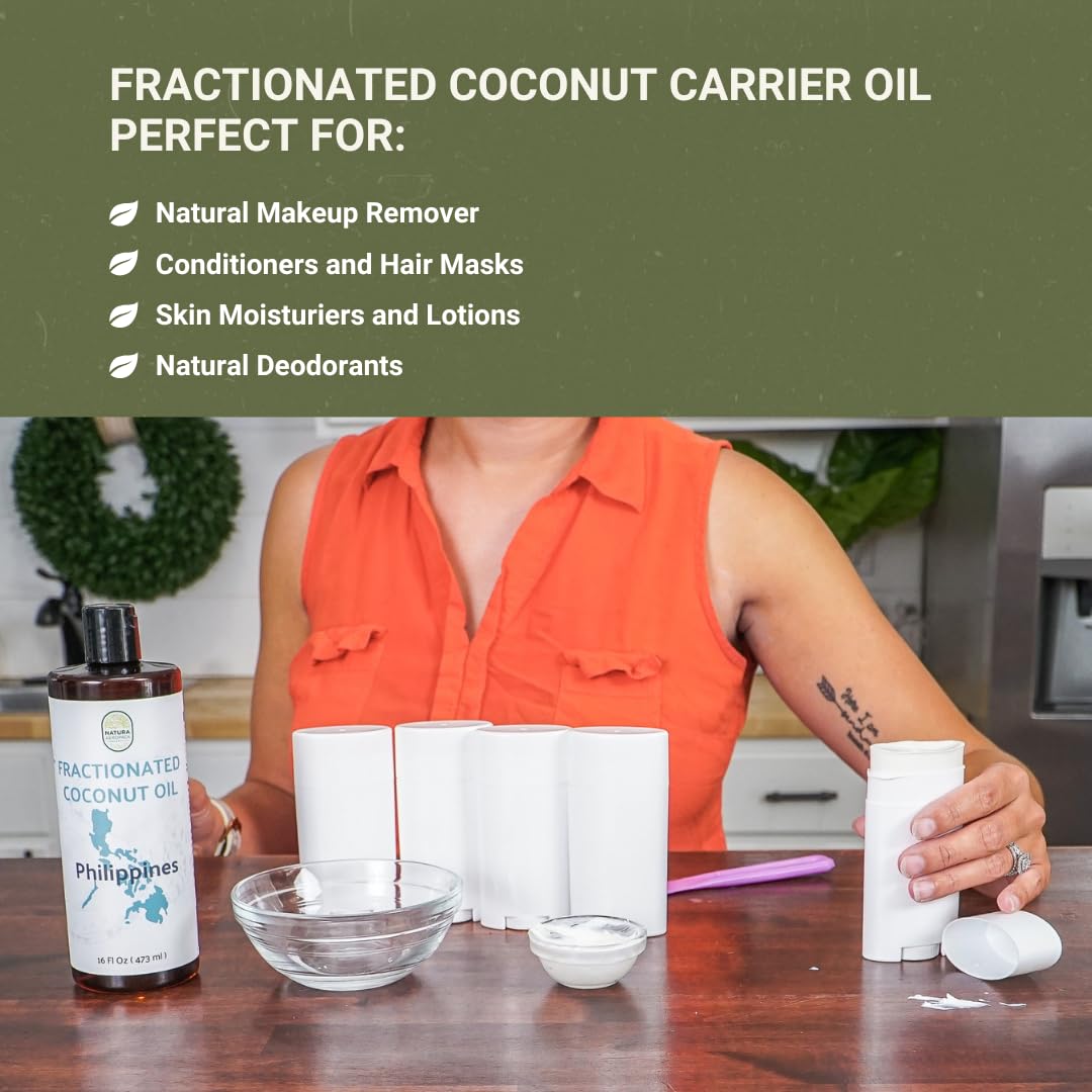 Fractionated Coconut Oil - Sourced Directly from our Farm Partner in the Philippines - Carrier Oil for Diluting Essential Oils, Body, Hair, and Skin Moisturizer - (1Gallon)