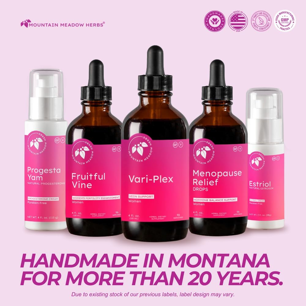 Mountain Meadow Herbs Vari-Plex - Natural Vein Support for Women, Promotes Healthy Circulation, Capillary & Vein Health, Fast-Acting Liquid Herbal Extract 4oz