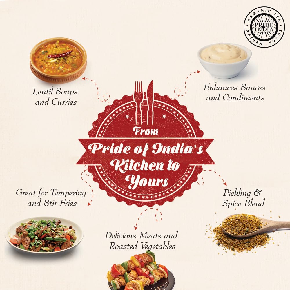 Pride of India | Black Mustard Seed 10 oz (283 gm) Medium Dual Sifter Bottle | Gourmet & Vegan Indian Spice | Pungent/Spicy Flavor | Dry Seasoning | Gluten Free & Non-Bioengineered | Easy to Use