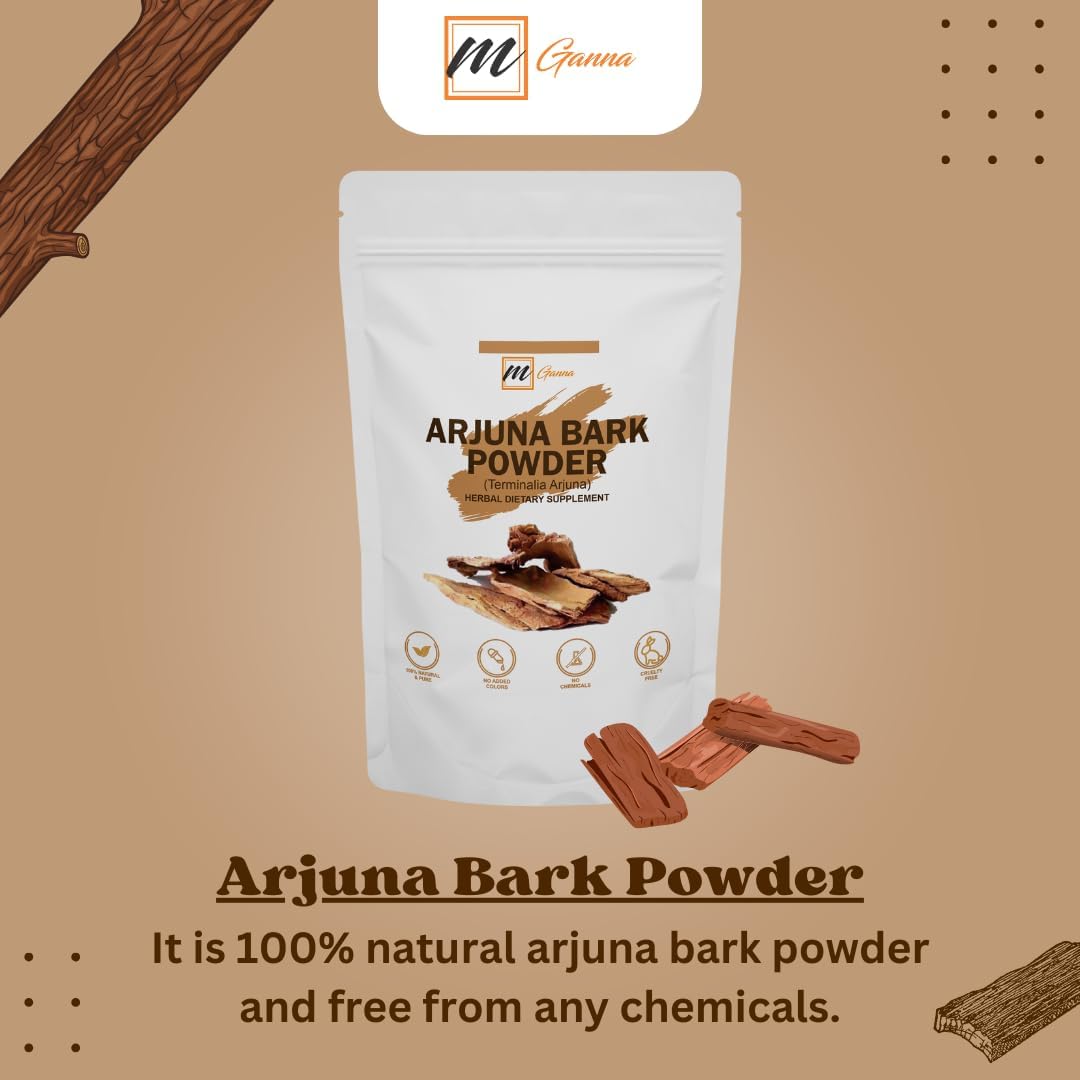 100% Natural Arjuna/Terminalia Arjuna Powder 0.5 LBS / 227 GMS for Health and Skin Care