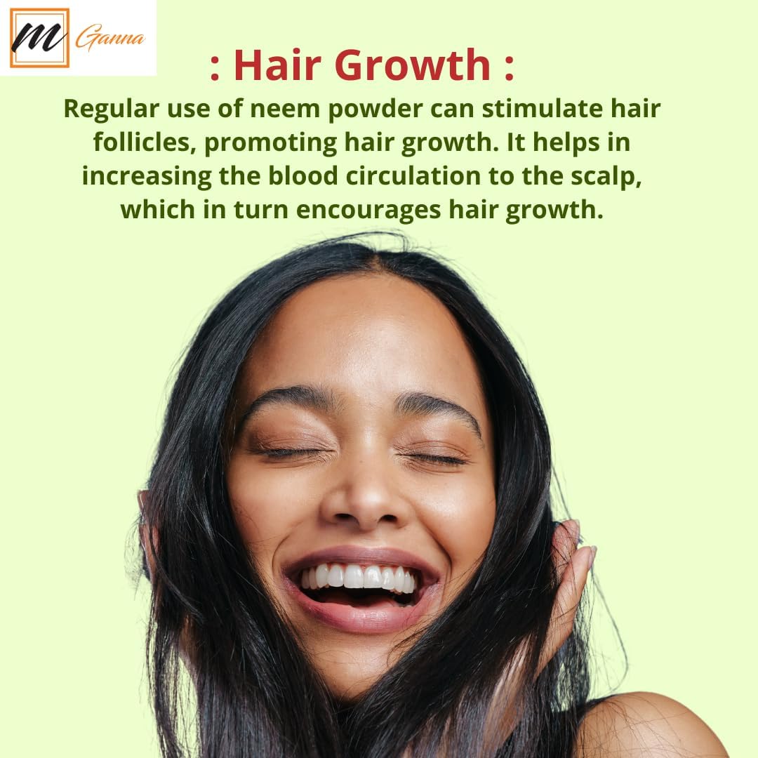 100% Natural Neem Leaf Powder Pure Azadirachta Indica for Skin, Hair Care and Cosmetic Formulations 227 GMS / 0.5 LBS