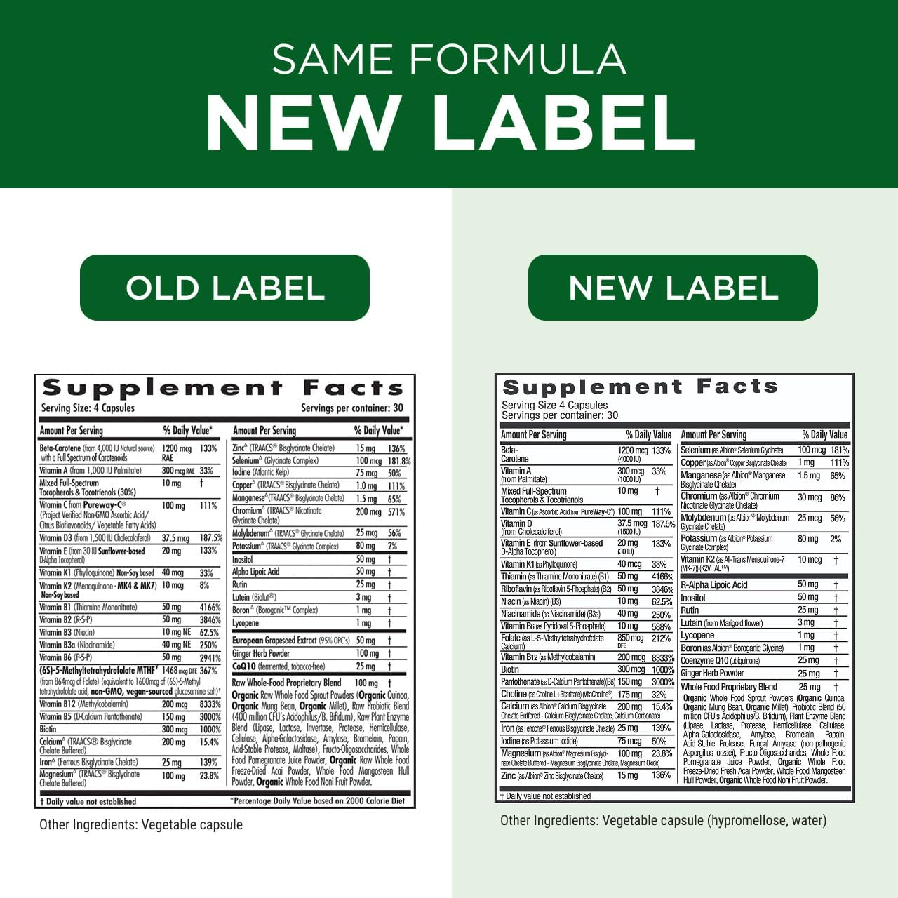 EMERALD LABS Prenatal Clinical Multi - Prenatal Multivitamin with Methylfolate, Albion Chelated Gentle Iron, Whole-Food Ingredients & More - Soy & Gluten-Free - 120 Vegetable Capsules (30-Day Supply)