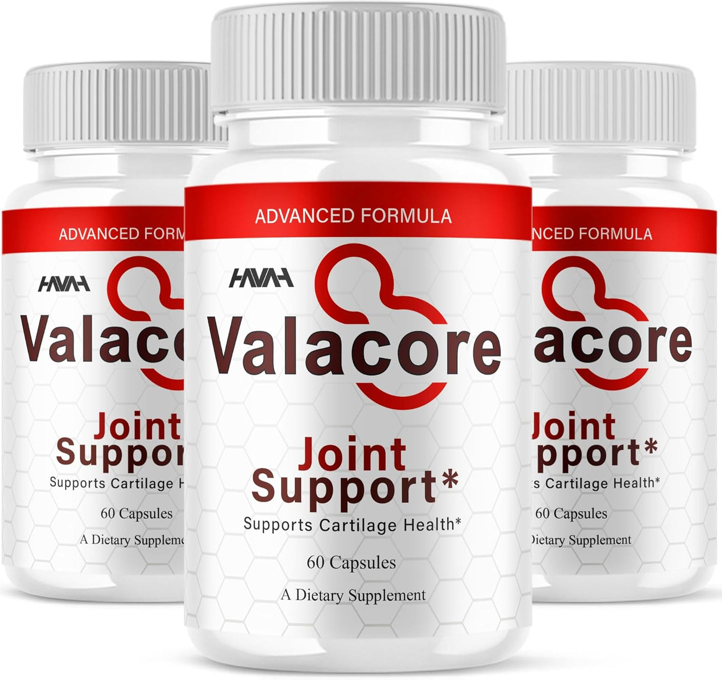 (3 Pack) Valacore Maximum Strength Joint Support Capsules, Vala Core Daily Advanced Mobility Multivitamin Health Support Supplement, Valacore Premium Joint Support Natural Formula Pills (180 Capsules)