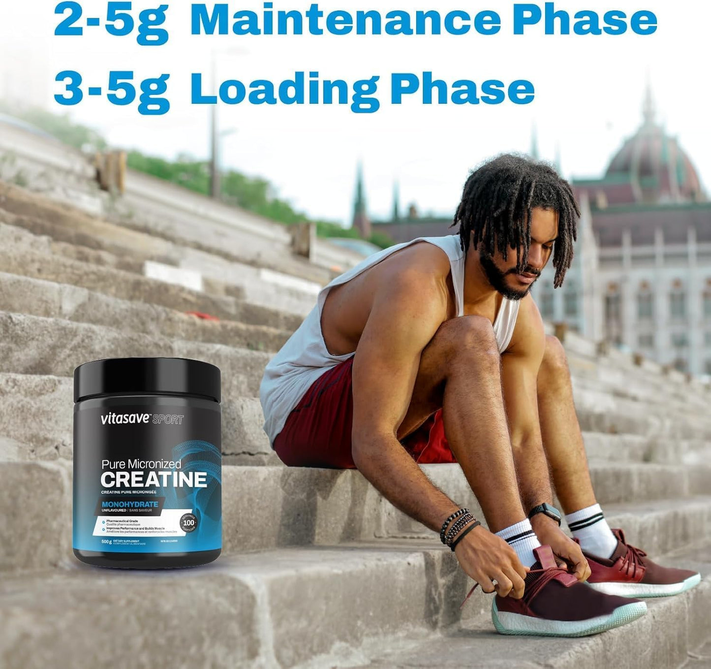 Micronized Creatine Monohydrate Powder – 100% Pure Creatine for Muscle Growth, Strength & Performance – Fast-Absorbing, Ultra-Fine & Unflavored – Vegan – 200 Servings (1000g, Made in Canada)