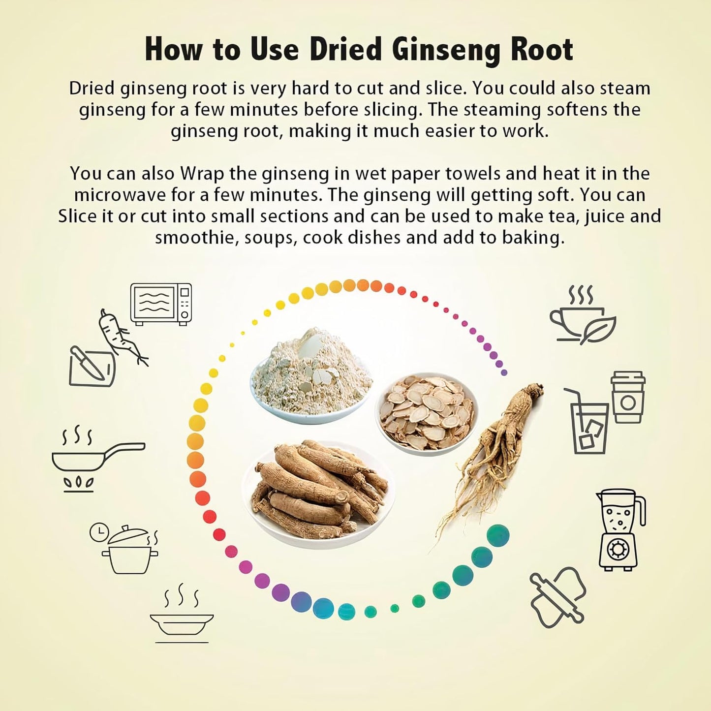 1 Box of American Wisconsin Ginseng — Small Long Root - Premium Quality Panax Ginseng. Boosts Body Immunity, Energy for Men & Women (4oz)