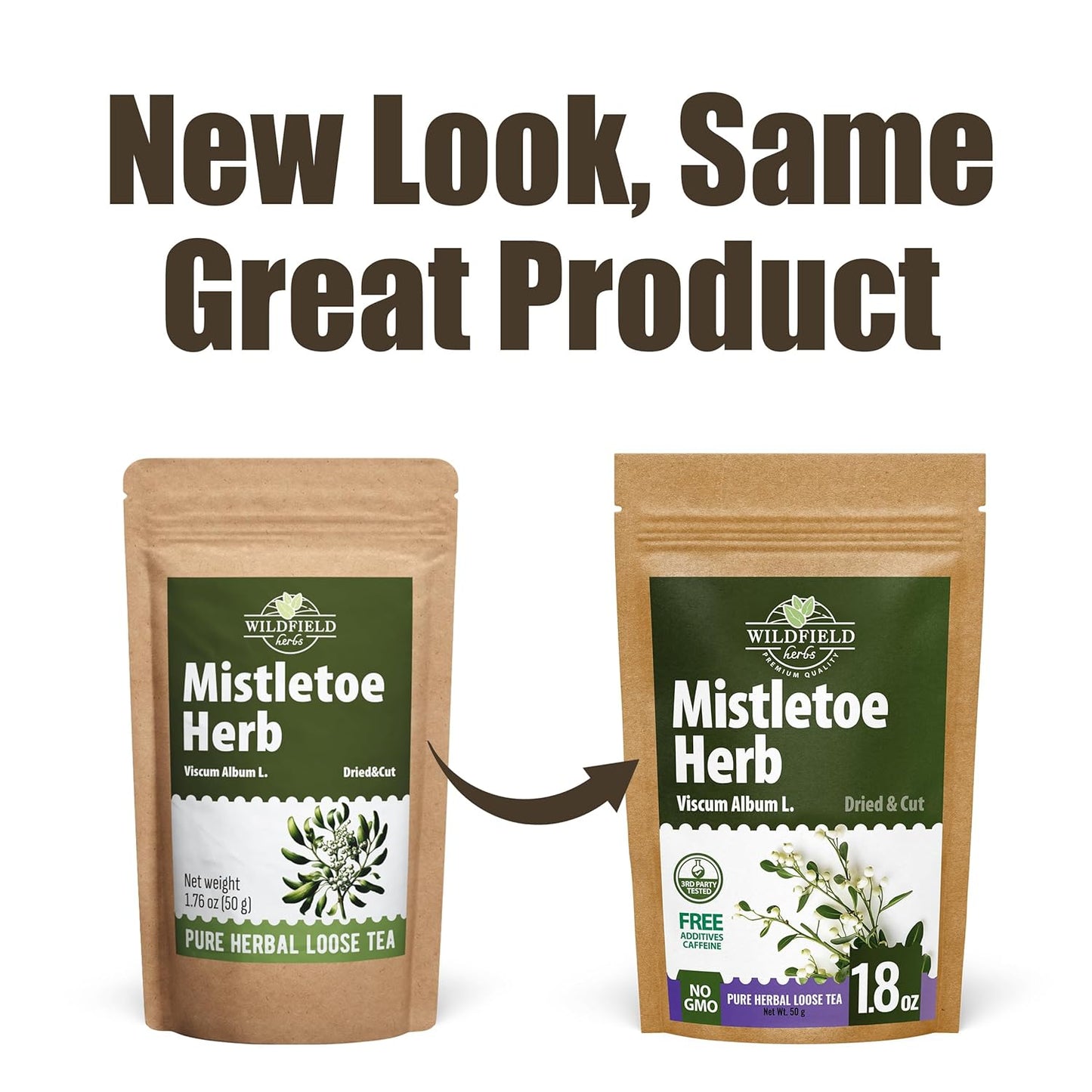 1.8 oz. Dried Mistletoe Herb Tea Goat'S (Viscum) - 50g Mistletoe Herb Herbal Tea Muerdago