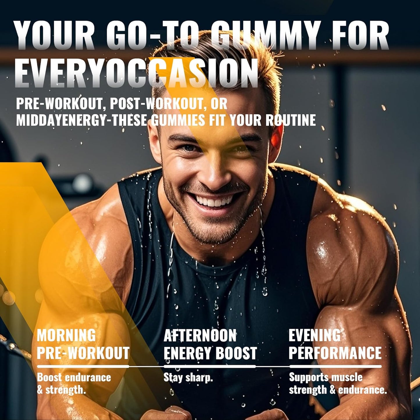 Creatine Monohydrate Gummies for Men & Women-5g of Creatine Monohydrate per Serving - Sugar Free,Vegan, Organe Electrolyte Chews, 135 Count