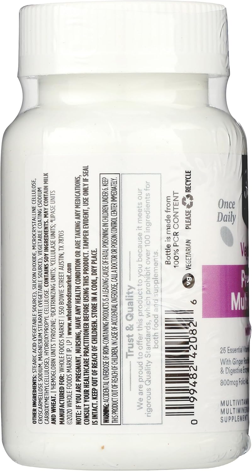 365 by Whole Foods Market, Prenatal Multivitamin with Iron, Vegetarian, 90 Count