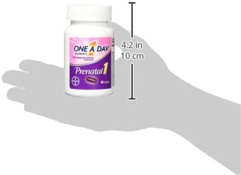 One A Day Women's Prenatal 1 Multivitamin Including Vitamin A, Vitamin C, Vitamin D, B6, B12, Iron, Omega-3 DHA & more, Tablet,Softgels, 60 Count - Supplement for Before, During, & Post Pregnancy
