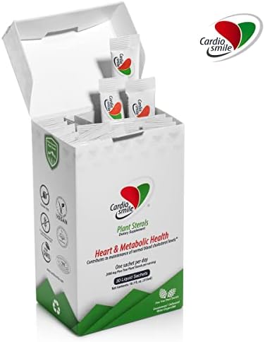 2000mg Plant Sterols Supports Healthy Cholesterol Levels with 1400mg beta-Sitosterol for Heart & Metabolic Health Support, 90 Day Supply in Single Use Liquid Packets