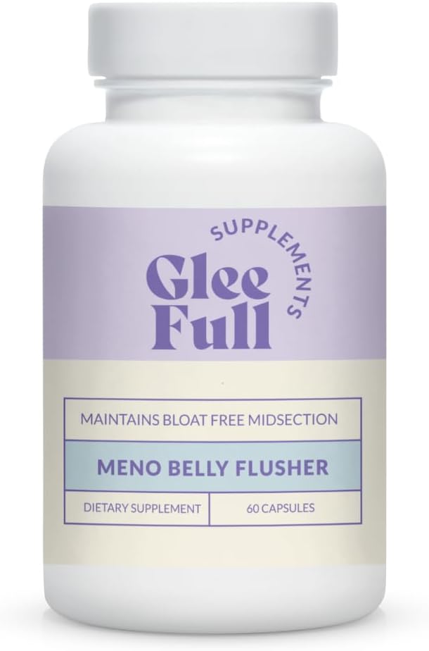 GleeFull Meno Belly Flusher - Menopause Supplements for Women - Hormone Balance for Weight Loss - Supports Digestion to Maintain Healthy Metabolism