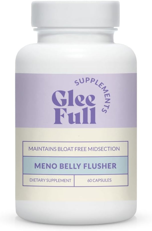 GleeFull Meno Belly Flusher - Menopause Supplements for Women - Hormone Balance for Weight Loss - Supports Digestion to Maintain Healthy Metabolism