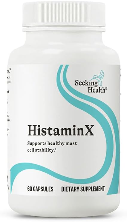 Seeking Health HistaminX, Histamine Support with Bioflavonoids, Natural Nettle, Quercetin, Rutin, Bromelain, for Immune System and Inflammation Support, Seasonal Support, Vegetarian (60 Capsules)