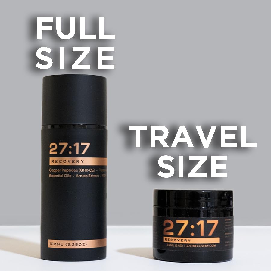 27:17 Recovery – Muscle Recovery Cream with Copper Peptides, Arnica, MSM & Menthol – Fast-Absorbing Joint & Muscle Support Lotion – Premium, Non-Greasy Peptide Cream (100ml / 3.38oz)