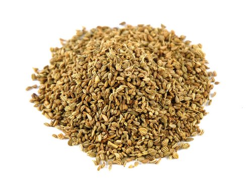 Pride of India | Ajwain Seed Whole 7 oz (200 gm) Medium Dual Sifter Jar | Gourmet Carom Seeds | Flavoring agent for Savory Dishes | Aromatic & Nutrient Dense | Easy to Use