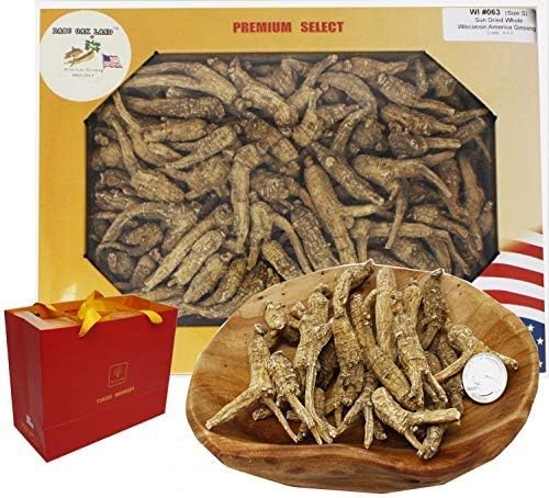 1LB=453g/Box American Ginseng,Hand-Selected Wisconsin Farmed Ginseng Root | Long Small |美国威斯康辛州 长枝西洋参 花旗参 礼盒装 |Cultivated Wisconsin American Ginseng WI 063# Box