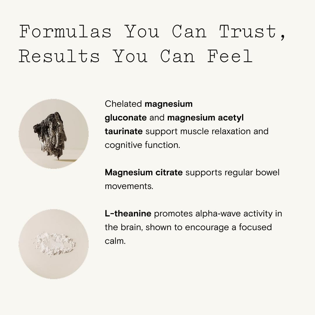 Moon Juice - Magnesi-Om, Berry - Jar (30 Servings) - Support Brain Health & Rest - Magnesium Powder - L-Theanine - Regularity - Glass Bottle - 100% Traceable - Vegan & Non GMO - 4.2oz