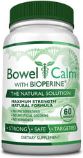 Bowel Calm - Ginger, Turmeric, Boswellia, BioPerine - One Month Supply - Non-GMO