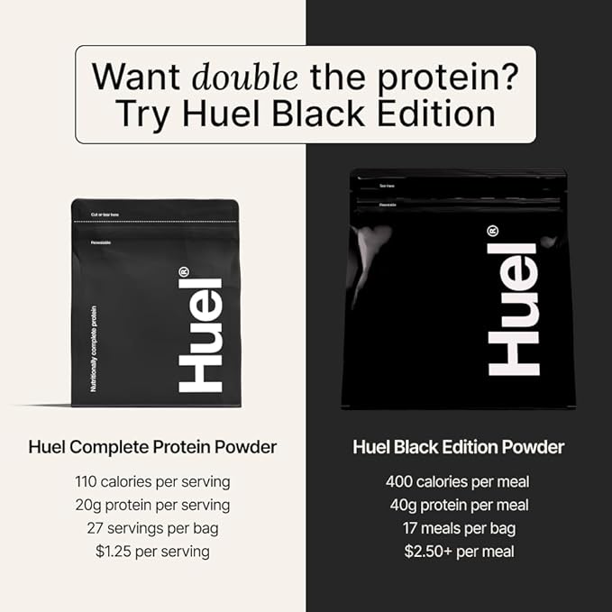 Huel Vegan Protein Powder | Vanilla | Complete Nutrition | 20g Protein Powder | 100% Plant-Based | 27 Vitamins & Minerals, Gluten Free, Non-GMO, Lactose Free | 26 Servings