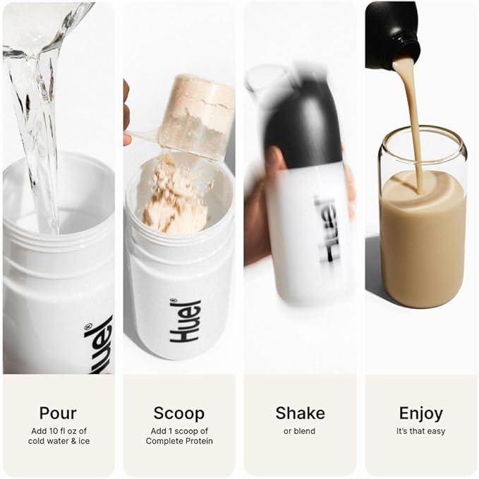 Huel Vegan Protein Powder | Vanilla | Complete Nutrition | 20g Protein Powder | 100% Plant-Based | 27 Vitamins & Minerals, Gluten Free, Non-GMO, Lactose Free | 26 Servings