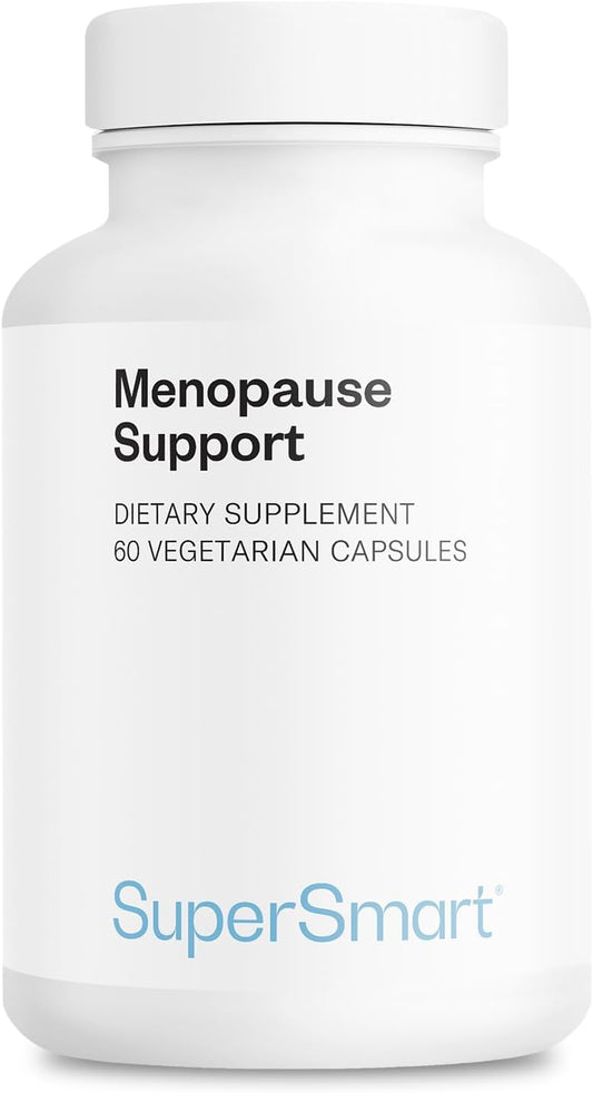 Supersmart Menopause Support (Advanced Formula) - with Black Cohosh, FenuSmart Fenugreek, Magnesium, Vitamin D3 & B6 - Menopause Supplement for Women | Non-GMO & Gluten-Free - 60 Vegetarian Capsules