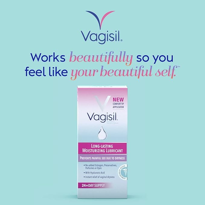 Vagisil Prohydrate Internal Vaginal Moisturizer, Gel & Lubricant for Women, Gynecologist Tested, 8 Count, Pack of 3 (24 Total Applicators)