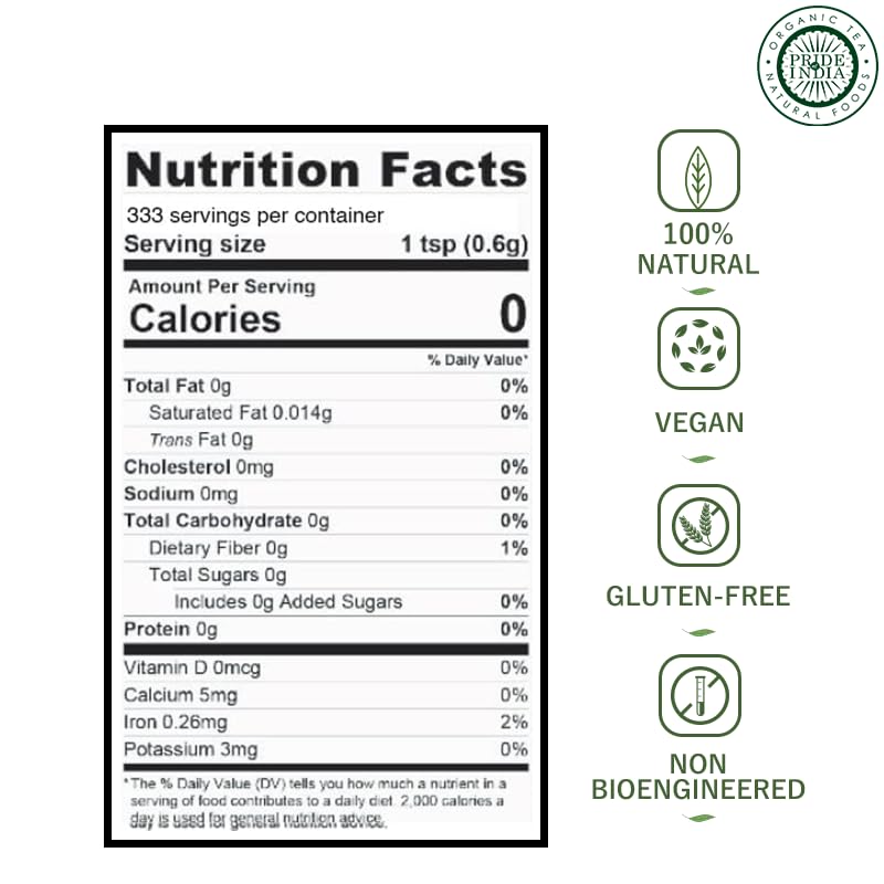 Pride of India – Bay Leaf Powder – Fresh & Authentic Bay Leaf Ground – Gourmet Spice – Good for Seasoning Stews/Soups/Tea – Easy to Store – 7 oz. Medium Dual Sifter Jar