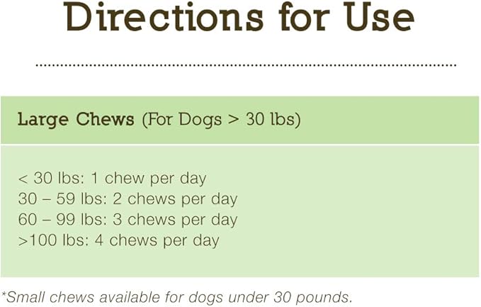 Herbsmith Senior Dog Wisdom – Dog Dementia Supplement – DHA for Senior Dog Brain Health - Senior Supplement for Dogs- 60ct Large Chews