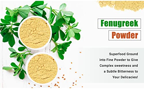 Organic Fenugreek Powder | 16 oz - Pack of 2 | USDA Organics and Non-GMO Verified Project Approved | Product of India | 100% Raw and Natural | Resealable Kraft Bag by SHOPOSR