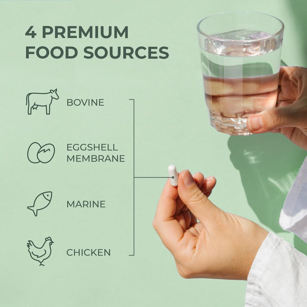 Primal Harvest Multi Collagen Pills for Women and Men (Type I, II, III, V, X) 120 Capsules w/Vitamin C for Hair, Skin, Nails