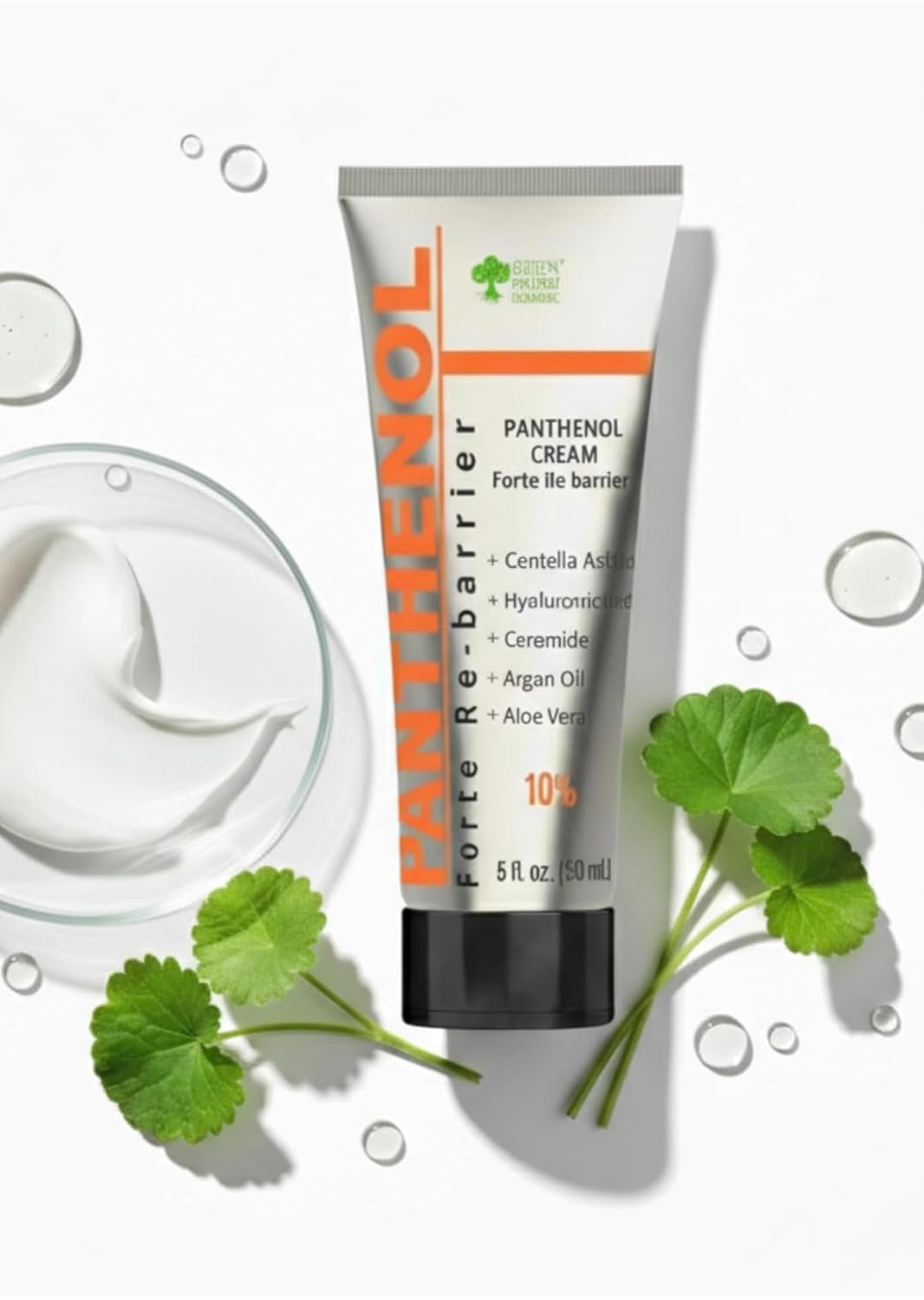 10% Panthenol Cream Forte with Ceramides & Centella Asiatica – Intensive Skin Repair for Redness, Acne, Burns, Tattoos & Post-Procedure Care – Aloe Vera + Hyaluronic Acid, 3.4 oz