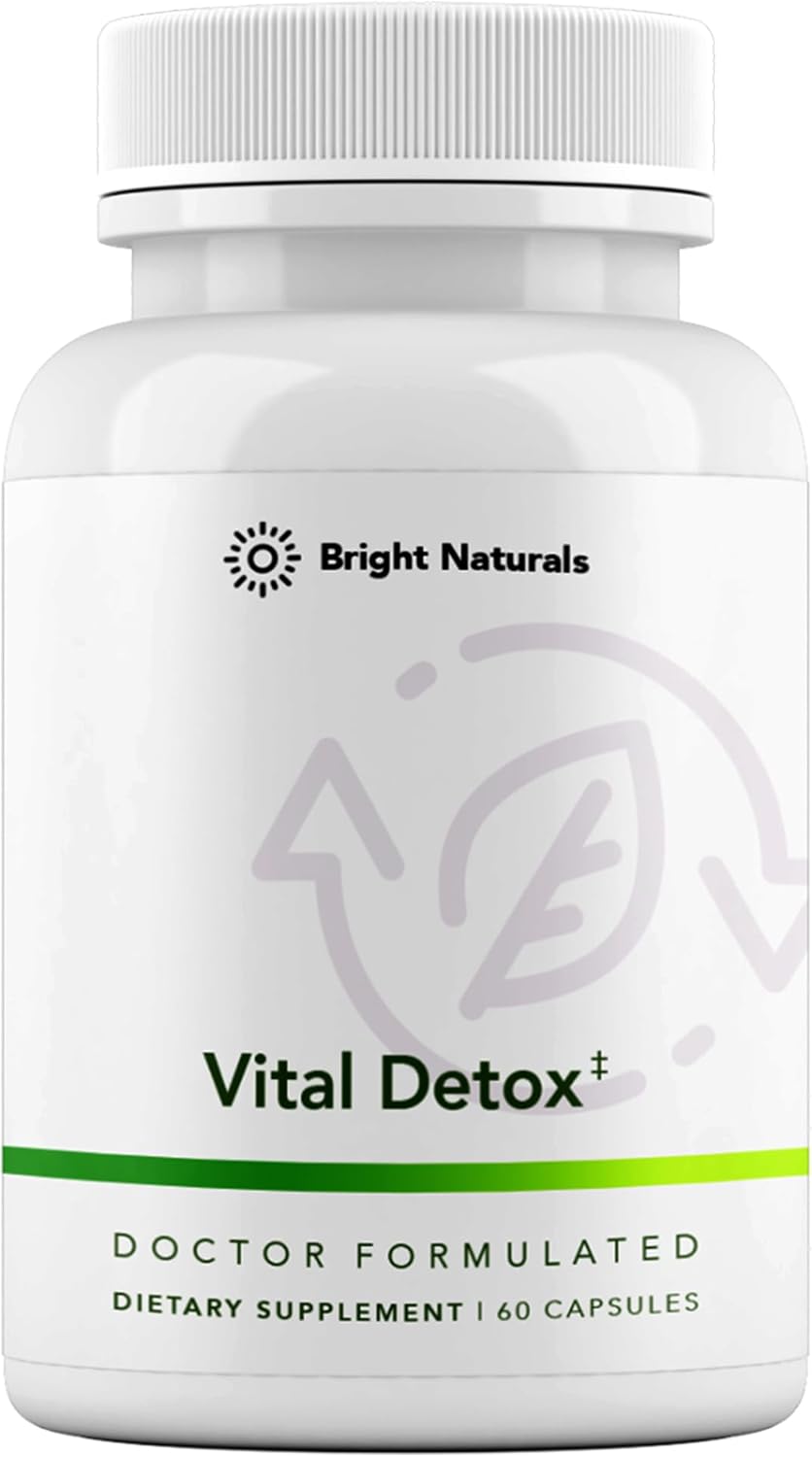 Vital Detox Liver Supplement - First Enzyme-Focused Liver Health Formula - Contains NAC with Milk Thistle, Sulforaphane, and More, 30 Servings