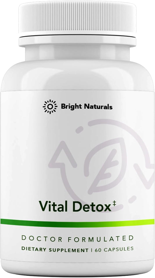 Vital Detox Liver Supplement - First Enzyme-Focused Liver Health Formula - Contains NAC with Milk Thistle, Sulforaphane, and More, 30 Servings