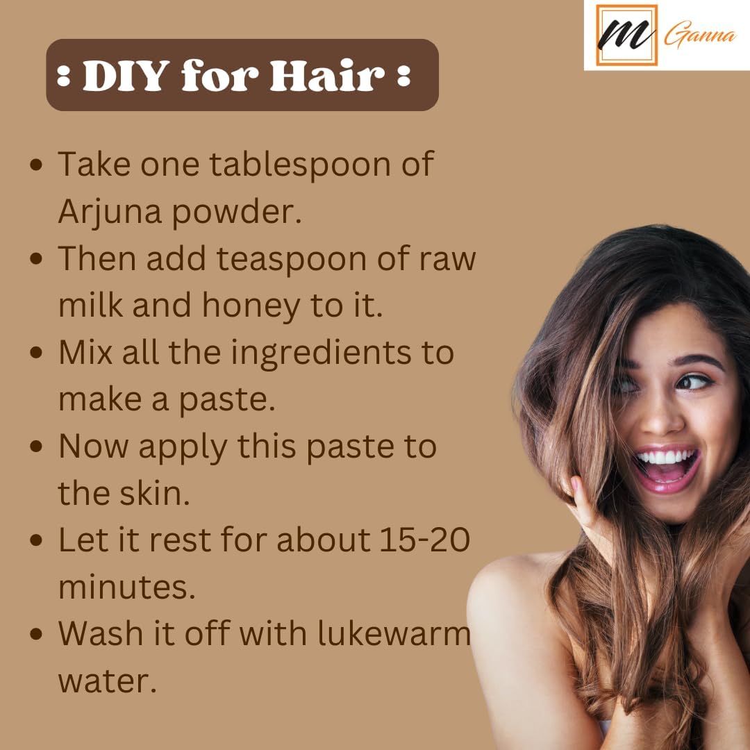 100% Natural Arjuna/Terminalia Arjuna Powder 0.5 LBS / 227 GMS for Health and Skin Care