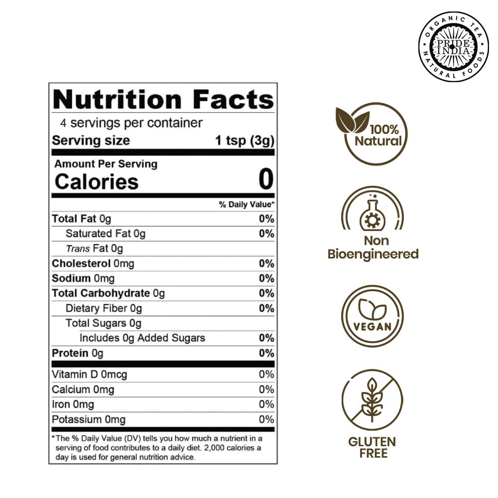 Pride of India – Sweet Holy Basil Leaf – Indian Tulsi Leaf Cut & Sifted – Gourmet Herb – Rich in Nutrients – Ocimum sanctum – GMO Free – Easy to Use – 0.5 oz. Small Dual Sifter Bottle