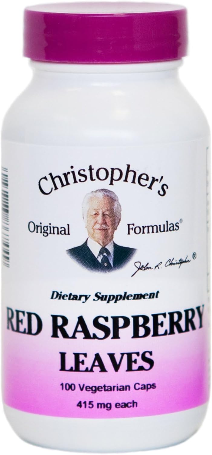 Christopher's Red Raspberry Leaves - 450 mg - 100 Vegetarian Capsules