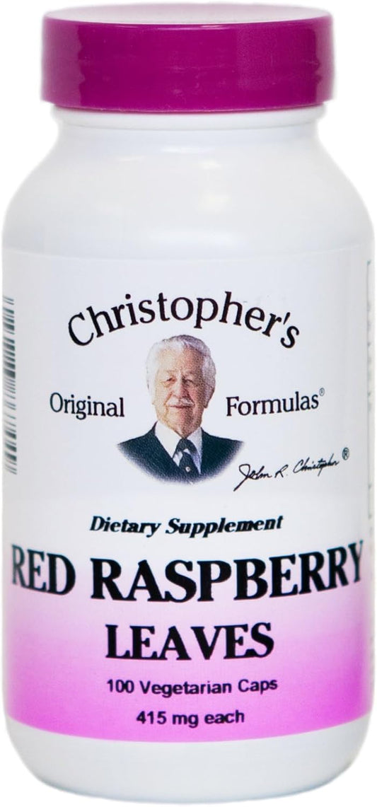 Christopher's Red Raspberry Leaves - 450 mg - 100 Vegetarian Capsules