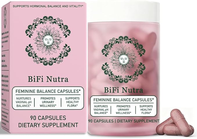 Feminine Balance & Hormone Support Capsules – Vaginal & Urinary Wellness, Healthy Flora, Hormone Health, Energy Vitality – LactoSpore, Cranberry, Pineapple & Primal Organ Blend, 90 Count