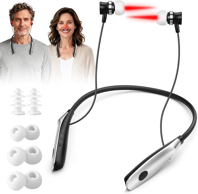 Upgraded 2-in-1 Red Light Wellness Device for Nose & Ear – 650nm LED Wearable with Red Light Therapy,Auto Timer, Supports Rechargeable,Ear Comfort,Daily Care