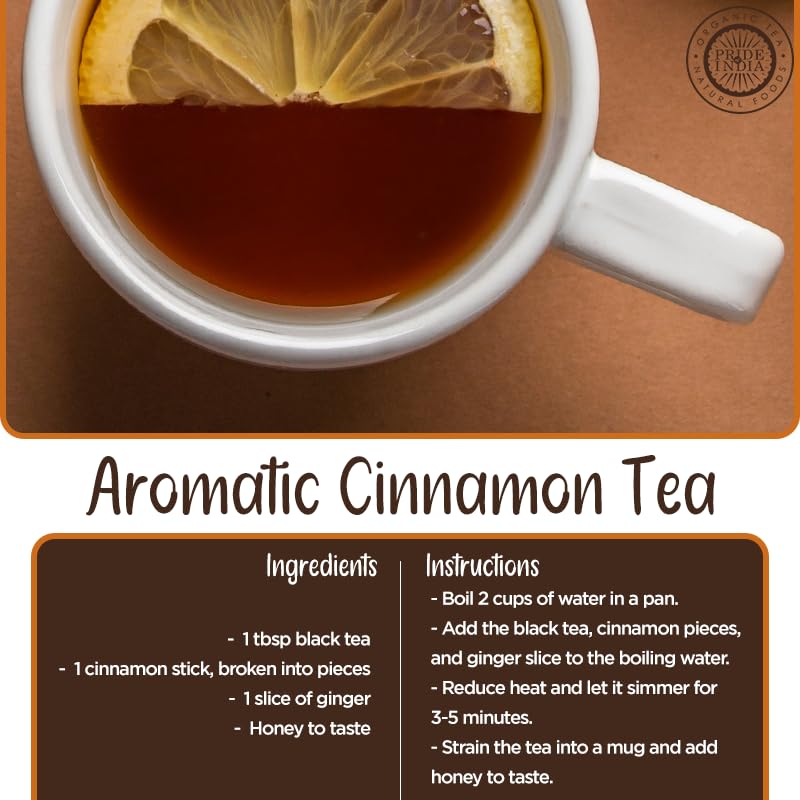 Pride of India | Cinnamon Bark Whole 0.8 oz (22.67 gm) Small Dual Sifter Bottle | Freshly Sourced from India | Gourmet Whole Spice | Strong Aroma | Perfect for Cooking & Baking | Easy to Use