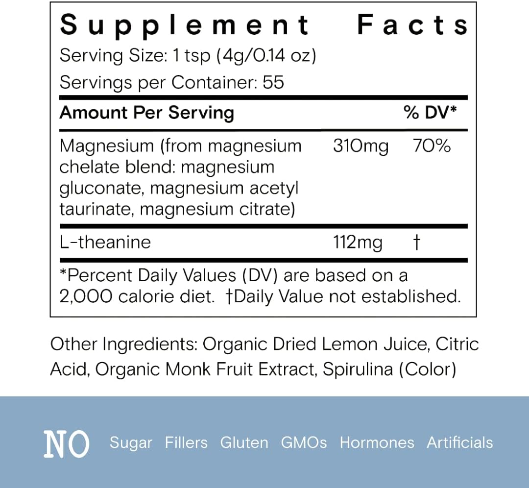 Magnesi-om Blue Lemon Jar - Big Mag 16oz