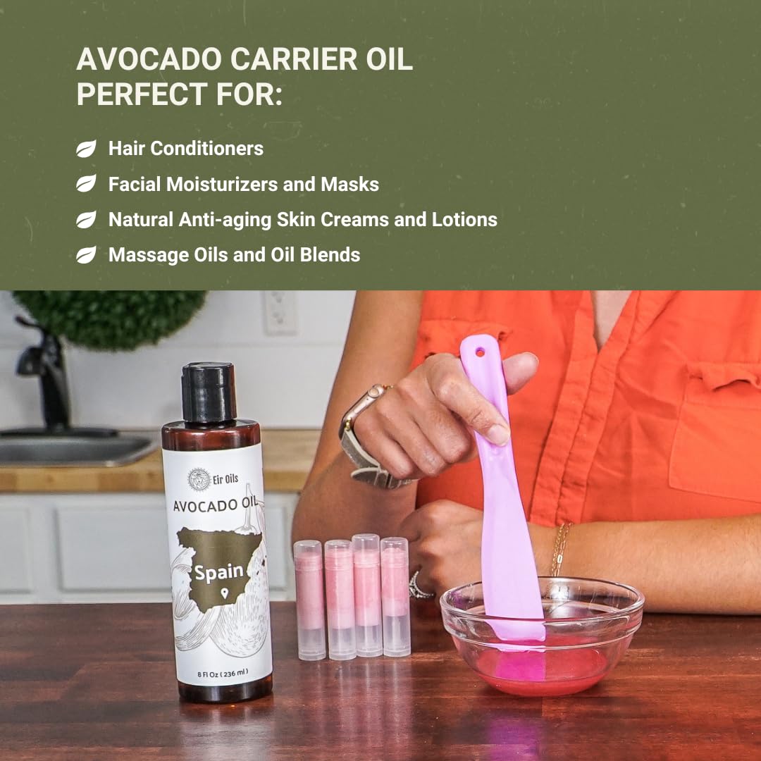 Avocado Oil - Direct from EIR Oils Farm in Spain - 100% Pure Carrier Oil for Hair, Face, and Skin - Hand-Picked, Cold-Pressed Carrier Oil - (4Gallons)