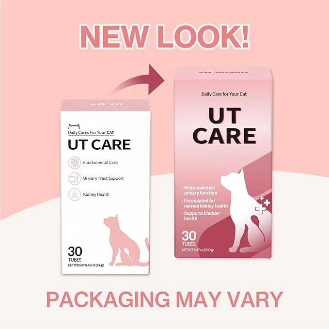 Doctor By UT Care Cat UTI Kidney Support Urinary Supplement Cranberry Treatment for Cats Renal Health with Pacran, Quercetin, Taurine lickable Formula Individually Packaged (1 Pack)