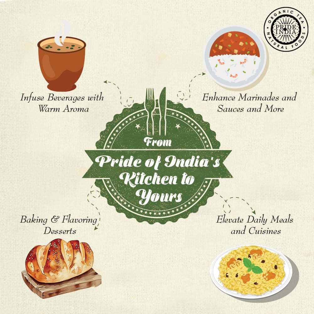 Pride of India | Green Cardamom Whole 1.5 oz (43 gm) Small Dual Sifter Bottle | Gourmet & Aromatic Spice | Flavoring agent for bakes/teas/drinks | Full Bodied Green Pods