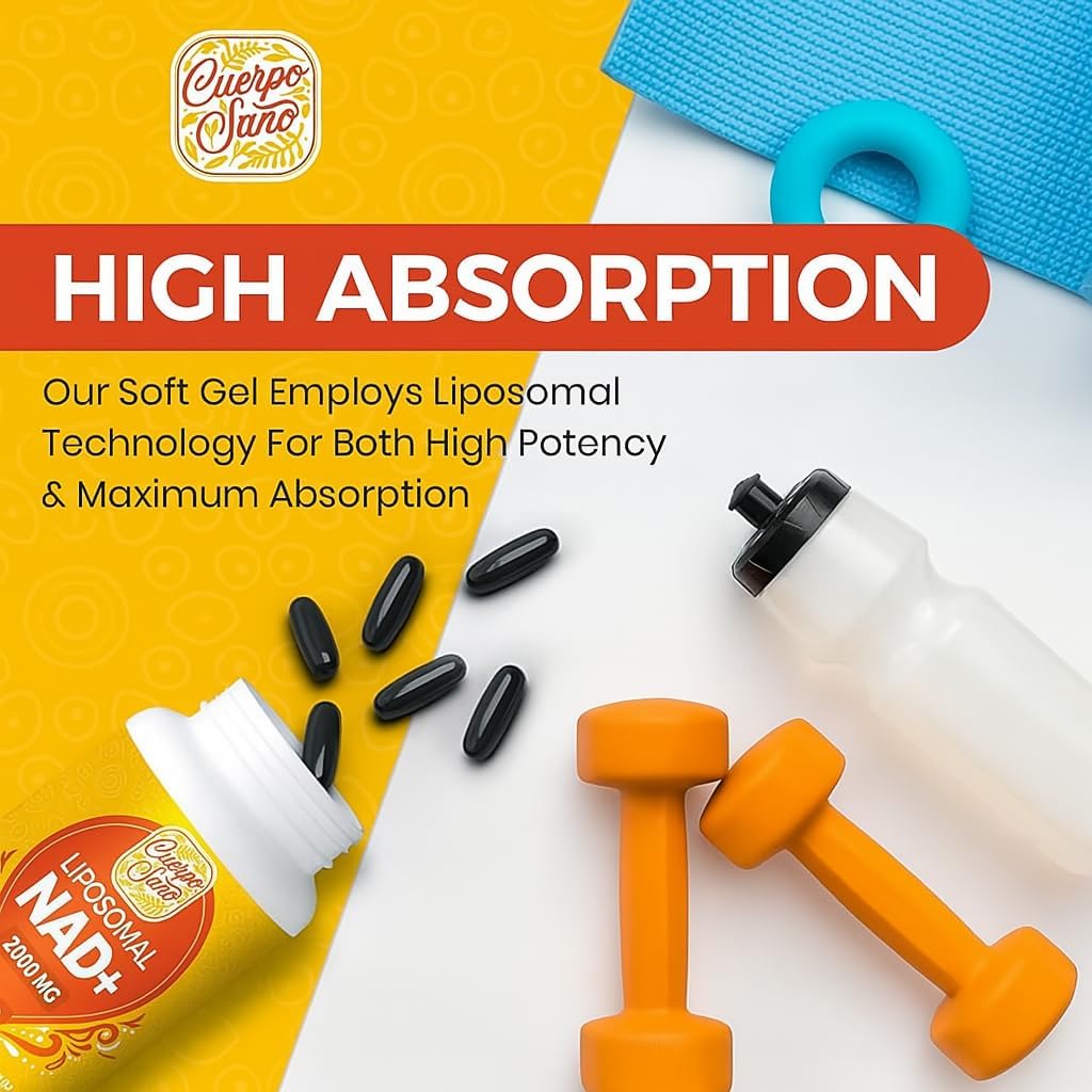 2000 MG NAD Supplement, Liposomal NAD+ with High Absorption, More Efficient Than Nicotinamide Riboside, Pure & Plus Boosting Supplement, Aging Defense, Metabolism & Cellular, 240 softgels