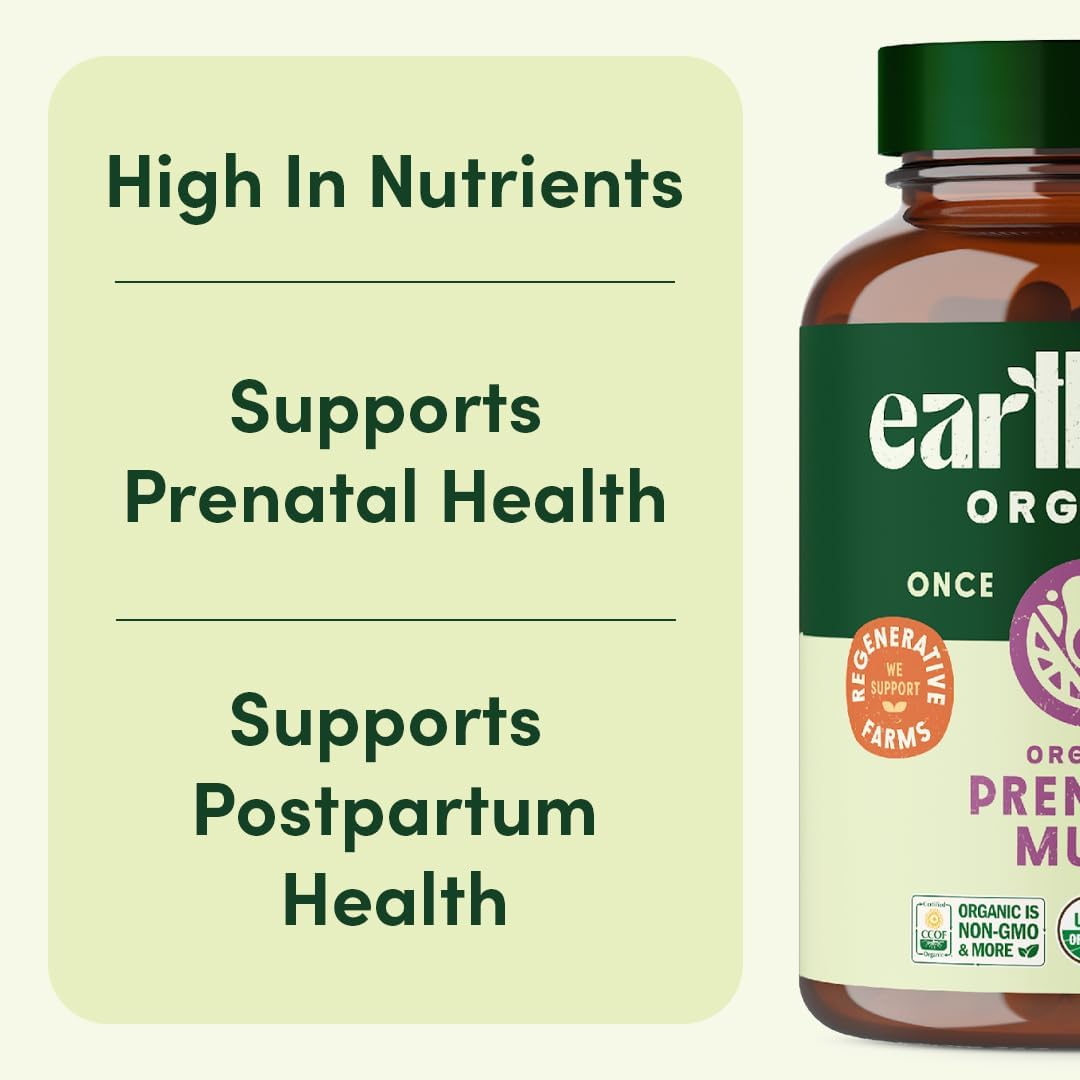 Prenatal Women’s Multivitamin and Men’s Daily Multivitamin, His and Hers Family Bundle, Complete Daily Organic Support, 30 Count