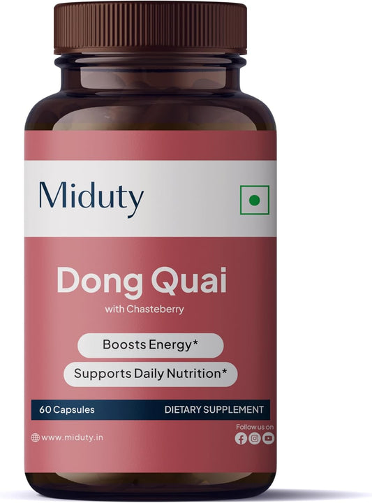 Dong Quai with Chasteberry - Boron - Calcium Citrate Maleate - Silicon - Manganese - Red Clover - Gluten Free - Non-GMO - 60 Capsules