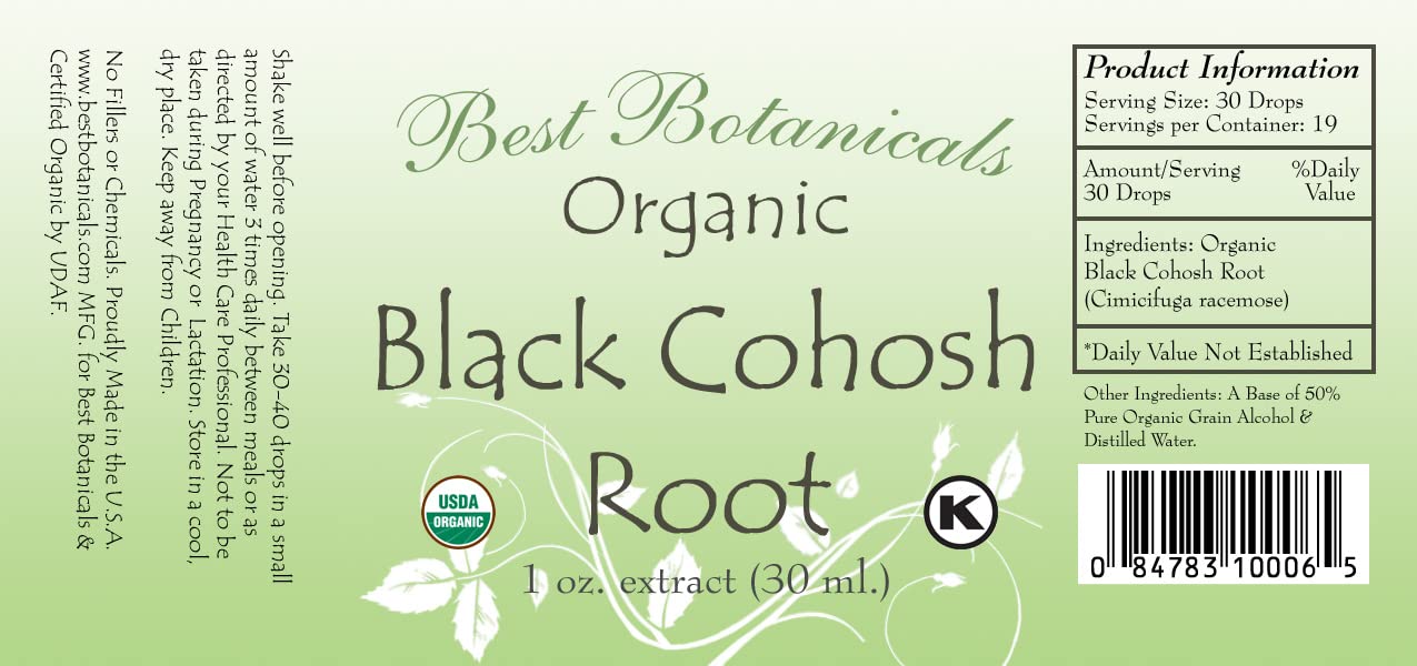 Best Botanicals Black Cohosh Root Extract 1 oz.